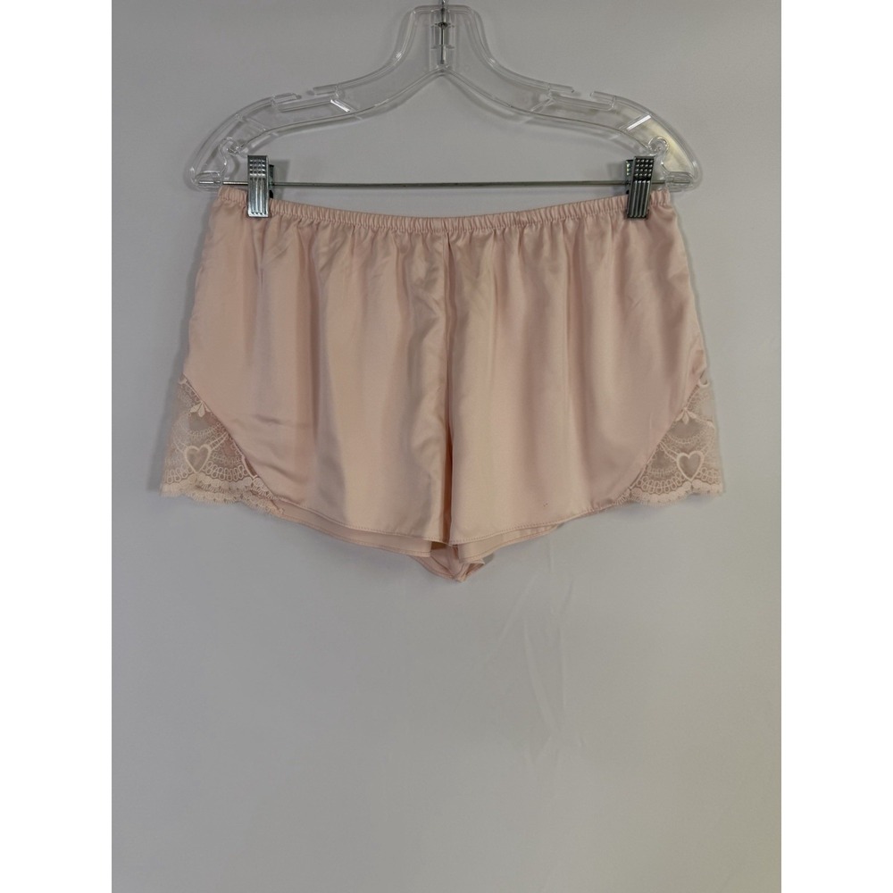 NWOT Flora by Flora Nikrooz M Kit Heart Lace Cami & Tap Shorts Pajama Set Pink - Picture 8 of 14